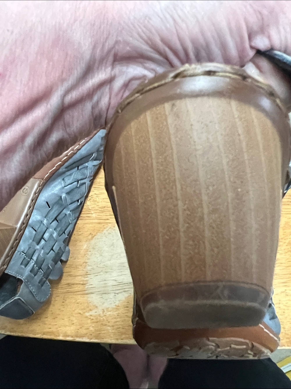 Rieker Charcoal Woven Slingback Sandals - Picture 12 of 16
